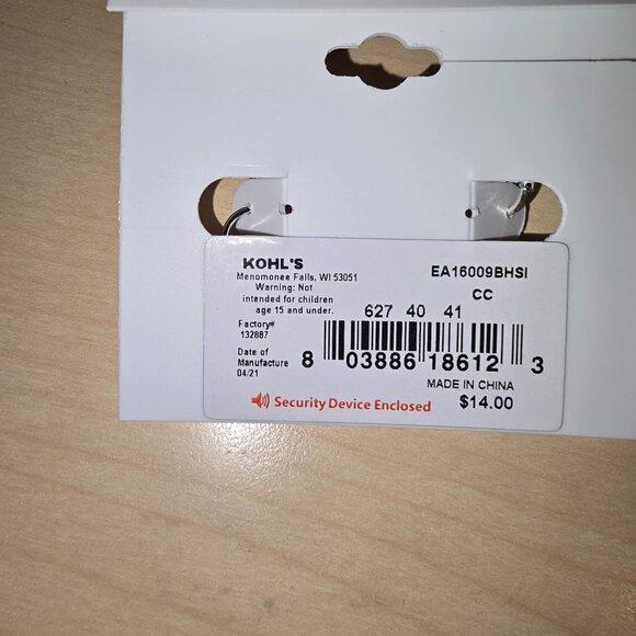 Lauren Conrad Dangle Earrings Silvertone - Picture 6 of 6